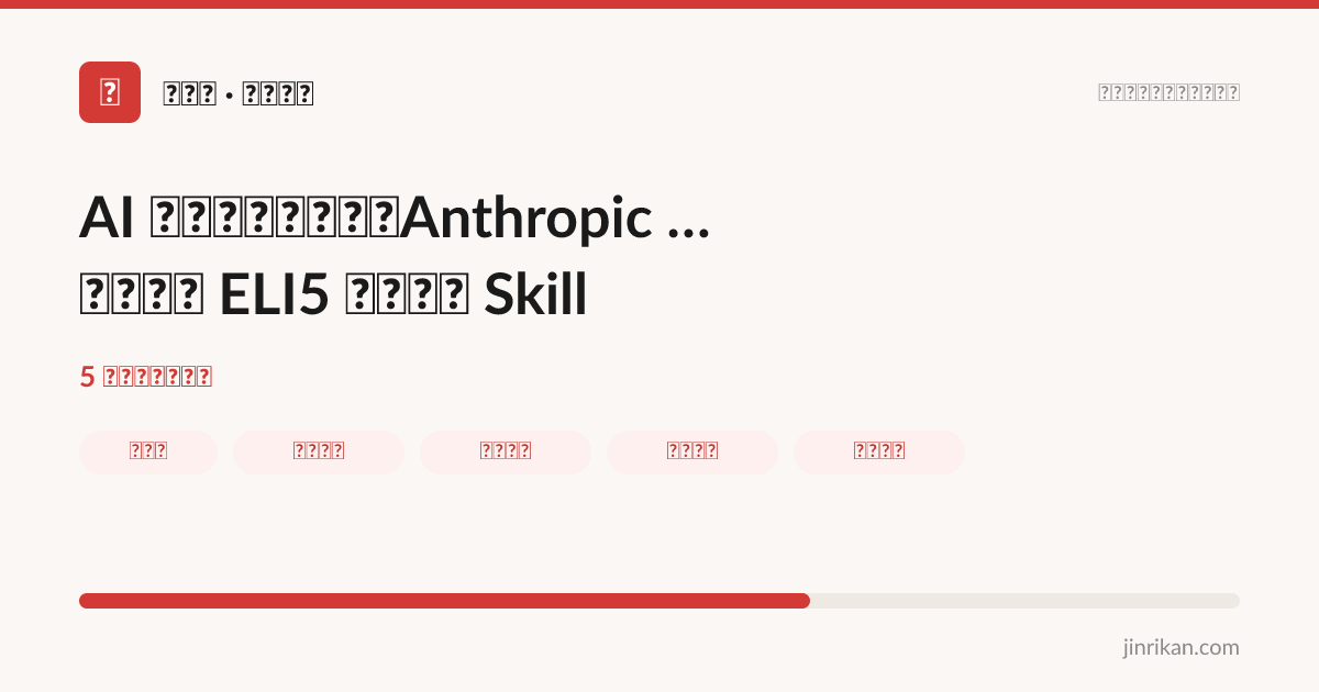 AI 说话越来越难懂？Anthropic 员工都在用 ELI5 这个图解 Skill - 分享图